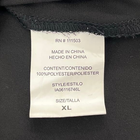 Lily White Sleeveless Dressy Gold Accent Drape Back Flowy Sexy Night Out Blouse - Picture 4 of 8